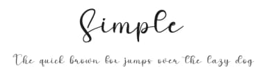 Simple by Scratchones — Script Handwritten Font — thumbnail 1