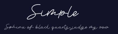 Simple by Etik Fatimah — Script Handwritten Font — thumbnail 2