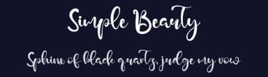 Simple Beauty by Kong Font — Script Handwritten Font — thumbnail 2