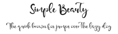 Simple Beauty by Kong Font — Script Handwritten Font — thumbnail 1