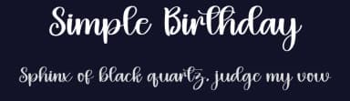 Simple Birthday by Inermedia Studio — Script Handwritten Font — thumbnail 2
