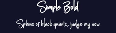 Simple Bold by Scratchones — Script Handwritten Font — thumbnail 2