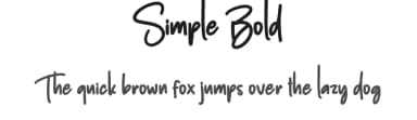 Simple Bold by Scratchones — Script Handwritten Font — thumbnail 1