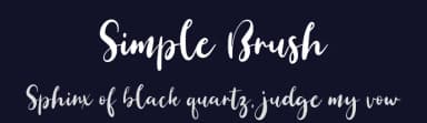 Simple Brush by Hamzah Muhamad Ihsan — Script Handwritten Font — thumbnail 2