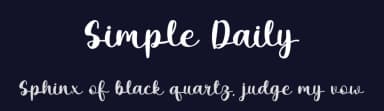 Simple Daily by Rvandtype — Script Handwritten Font — thumbnail 2