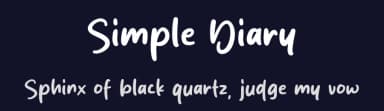 Simple Diary by MJType — Script Handwritten Font — thumbnail 2