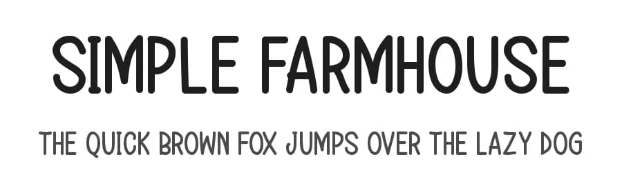 Simple Farmhouse by Md Shohail Bhuian — Script Handwritten Font
