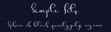 Simple Fits by Luluk Surotul — Script Handwritten Font — thumbnail 2