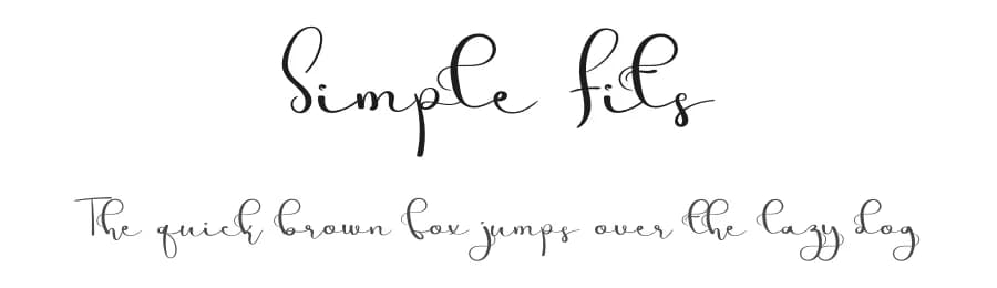 Simple Fits by Luluk Surotul — Script Handwritten Font