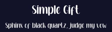 Simple Gift by Andi Moz — Script Handwritten Font — thumbnail 2