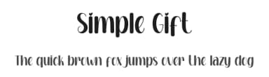 Simple Gift by Andi Moz — Script Handwritten Font — thumbnail 1