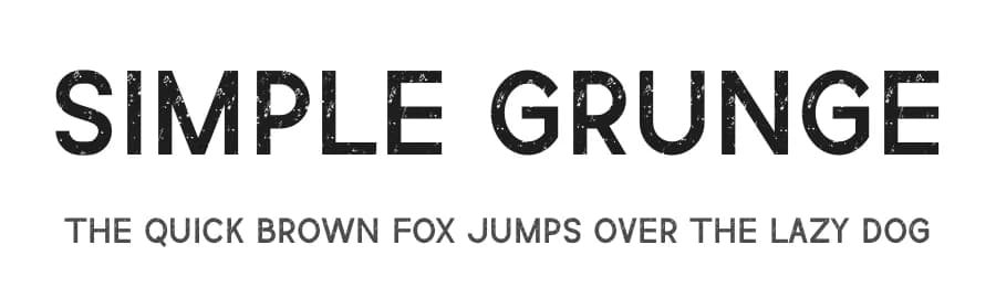 Simple Grunge by Rvandtype — Sans Serif Font