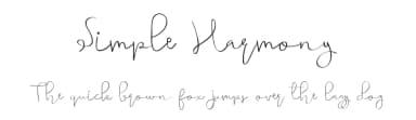 Simple Harmony by Edric Studio — Script Handwritten Font — thumbnail 1