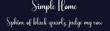 Simple Home by Scratchones — Script Handwritten Font — thumbnail 2