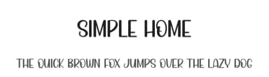 Simple Home by Scratchones — Script Handwritten Font — thumbnail 1