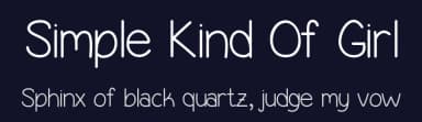 Simple Kind Of Girl by Vanessa Bays — Script Handwritten Font — thumbnail 2
