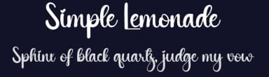 Simple Lemonade by Andi Moz — Script Handwritten Font — thumbnail 2