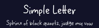 Simple Letter by MJType — Script Handwritten Font — thumbnail 2