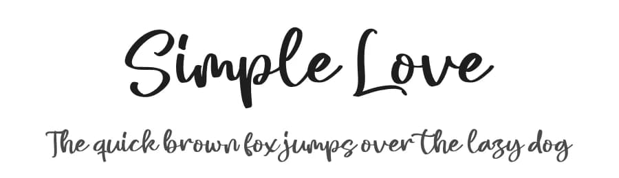 Simple Love by Integritype Studio — Script Handwritten Font