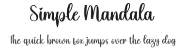 Simple Mandala by Scratchones — Script Handwritten Font — thumbnail 1