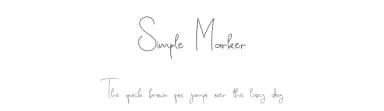 Simple Marker by Behind the Ink — Script Handwritten Font — thumbnail 1