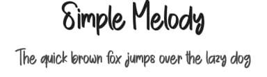 Simple Melody by Belina Studio — Script Handwritten Font — thumbnail 1