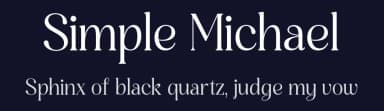 Simple Michael by Storytype Studio — Serif Font — thumbnail 2