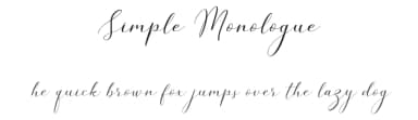 Simple Monologue by Konstantine Studio — Script Handwritten Font — thumbnail 1