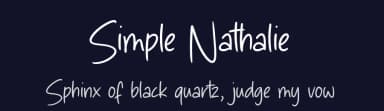 Simple Nathalie by Timur Type — Script Handwritten Font — thumbnail 2