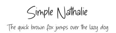 Simple Nathalie by Timur Type — Script Handwritten Font — thumbnail 1
