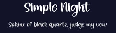 Simple Night by Inermedia Studio — Script Handwritten Font — thumbnail 2