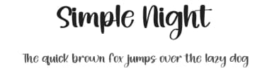 Simple Night by Inermedia Studio — Script Handwritten Font — thumbnail 1