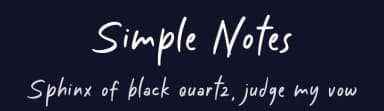 Simple Notes by Fontherapy — Script Handwritten Font — thumbnail 2