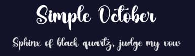 Simple October by FreshtypeINK — Script Handwritten Font — thumbnail 2