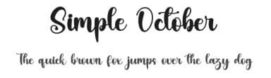 Simple October by FreshtypeINK — Script Handwritten Font — thumbnail 1