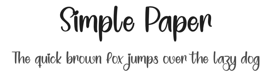 Simple Paper by Inermedia Studio — Script Handwritten Font