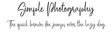 Simple Photography by Scratchones — Script Handwritten Font — thumbnail 1