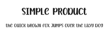 Simple Product by Andi Moz — Script Handwritten Font — thumbnail 1