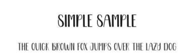 Simple Sample by Scratchones — Script Handwritten Font — thumbnail 1