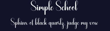 Simple School by Scratchones — Script Handwritten Font — thumbnail 2