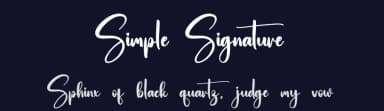 Simple Signature by Scratchones — Script Handwritten Font — thumbnail 2