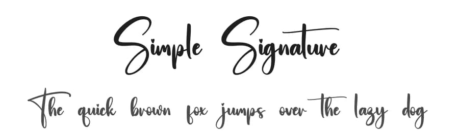Simple Signature by Scratchones — Script Handwritten Font