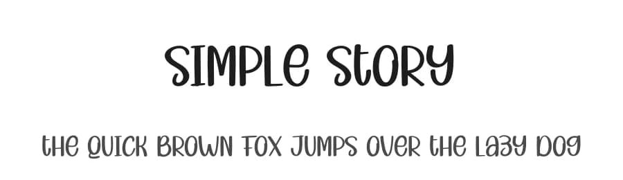 Simple Story by Andi Moz — Script Handwritten Font