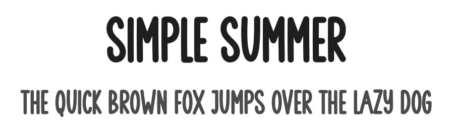Simple Summer by Scratchones — Script Handwritten Font