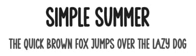 Simple Summer by Scratchones — Script Handwritten Font — thumbnail 1