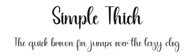 Simple Thich by PiPi Creative STUDIO — Script Handwritten Font — thumbnail 1
