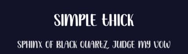 Simple Thick by Andi Moz — Script Handwritten Font — thumbnail 2