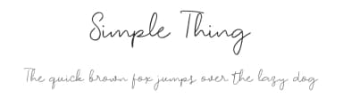 Simple Thing by Erik Studio — Script Handwritten Font — thumbnail 1