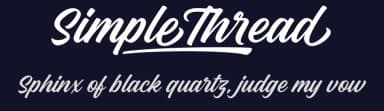 Simple Thread by Måns Grebäck — Script Handwritten Font — thumbnail 2
