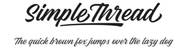 Simple Thread by Måns Grebäck — Script Handwritten Font — thumbnail 1